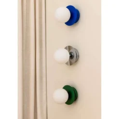 Aplique de pared Globen Lighting ART DECO, verde/blanco, Ø 16 cm, IP44
