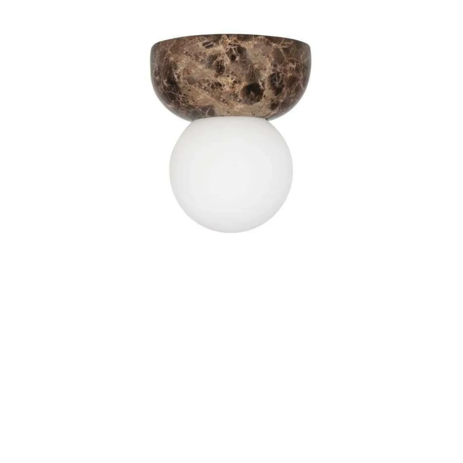 Aplique de pared Globen Lighting Torrano, marrón veteado, 13 cm, IP44