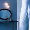 Aplique de pared Gregg MIDI de Foscarini, de cristal, blanco