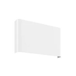 Aplique de pared Haga, blanco, metal, G9, arriba/abajo, 25,5 cm de ancho