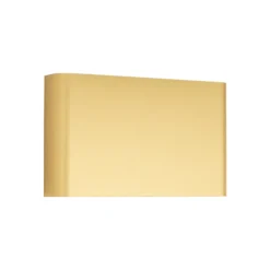 Aplique de pared Haga, dorado, metal, 25 cm de ancho, G9