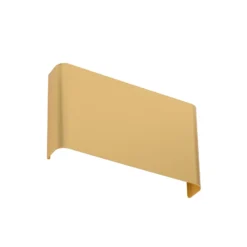 Aplique de pared Haga, dorado, metal, 25 cm de ancho, G9