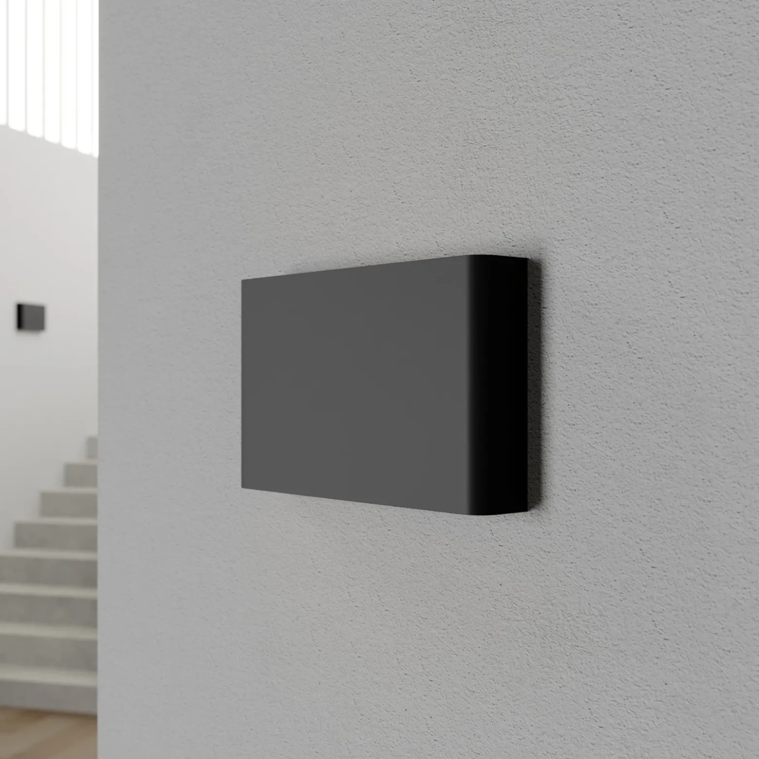 Aplique de pared Haga, grafito, metal, G9, arriba/abajo, 25,5cm ancho
