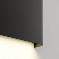 Aplique de pared Haga, grafito, metal, G9, arriba/abajo, 25,5cm ancho