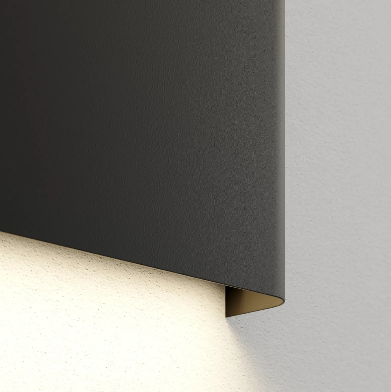 Aplique de pared Haga, grafito, metal, G9, arriba/abajo, 25,5cm ancho