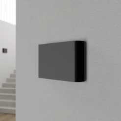 Aplique de pared Haga, grafito, metal, G9, arriba/abajo, 25,5cm ancho