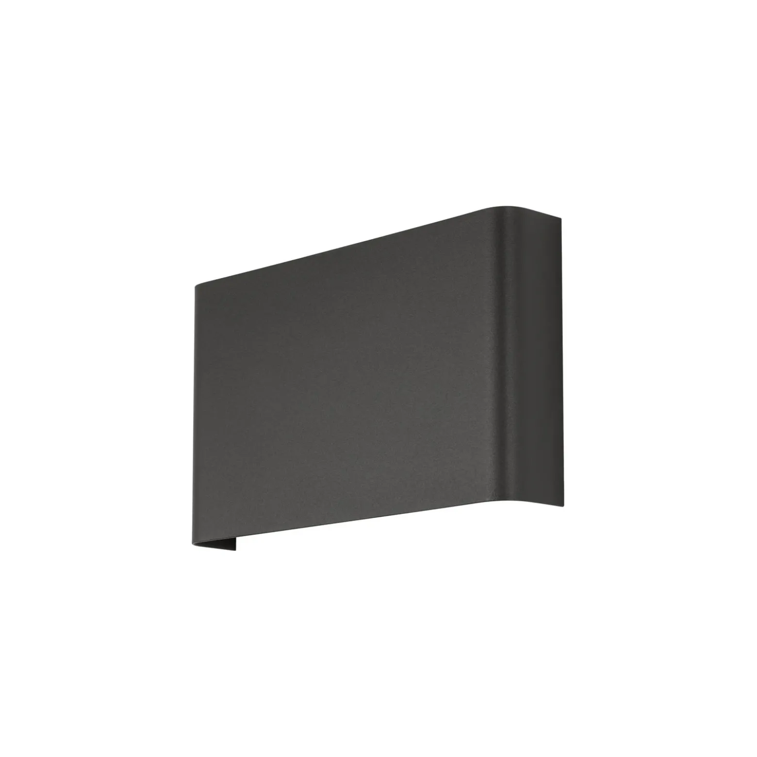 Aplique de pared Haga, gris oscuro, metal, 25 cm de ancho, G9