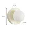 Aplique de pared Harriet de Lindby, beige/blanco, cerámica, Ø 22 cm, G9