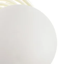 Aplique de pared Harriet de Lindby, beige/blanco, cerámica, Ø 22 cm, G9
