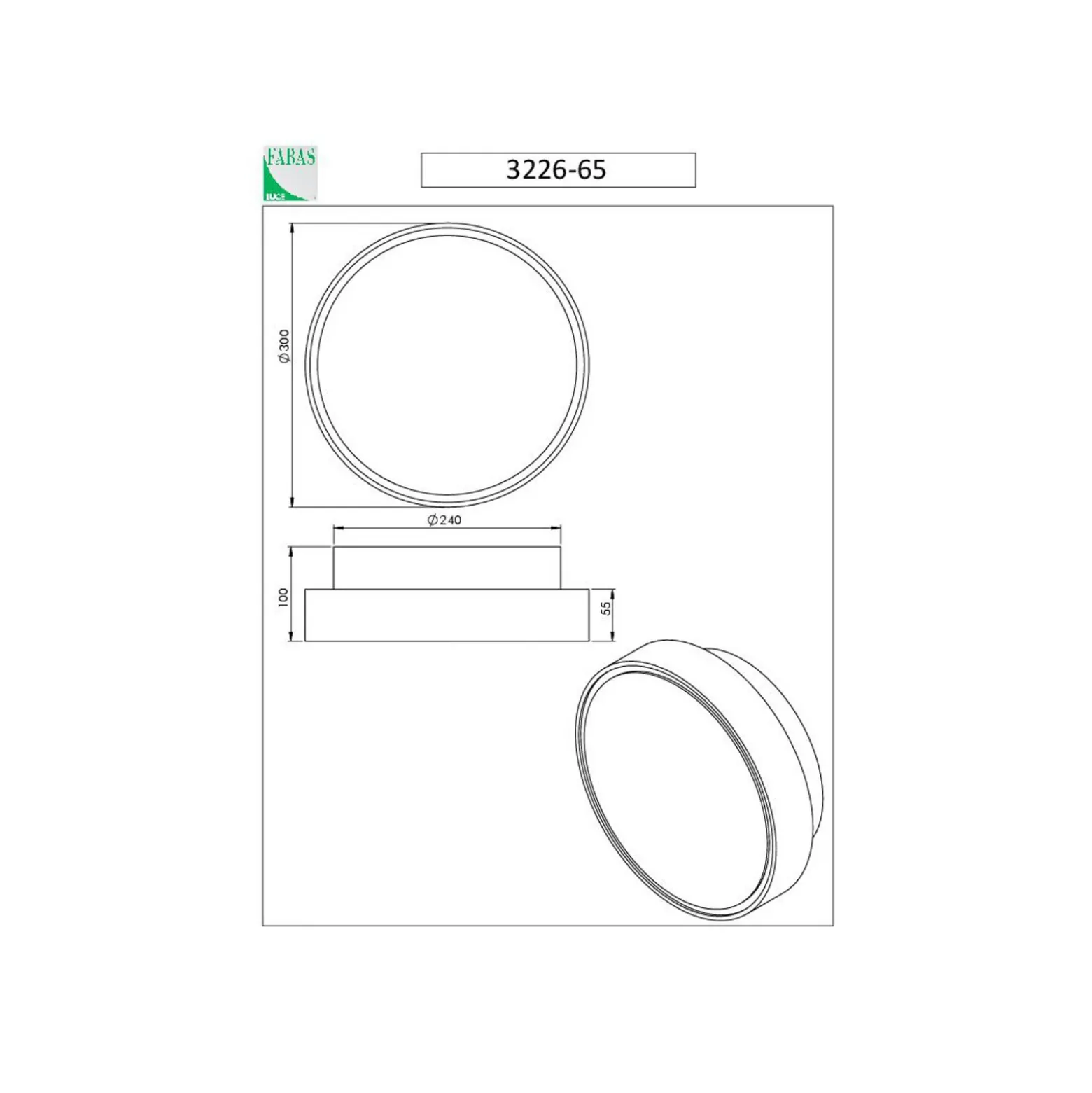 Aplique de pared Hatton, Ø 30 cm, sensor, 2 x E27, blanco, IP65