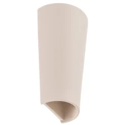 Aplique de pared «Ice up and down» de cerámica en color blanco