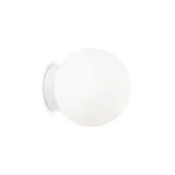 Aplique de pared Ideal Lux Mapa Ø 15 cm, G9, blanco, cristal, esférico