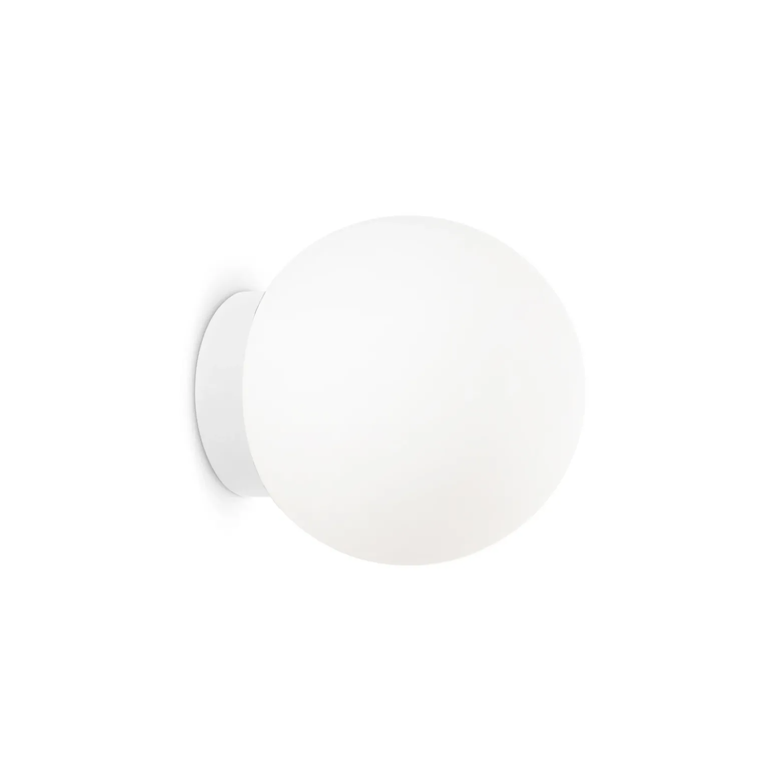 Aplique de pared Ideal Lux Mapa Ø 15 cm, G9, blanco, cristal, esférico