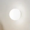 Aplique de pared Ideal Lux Mapa, Ø 30 cm, E27, blanco, cristal, esférico