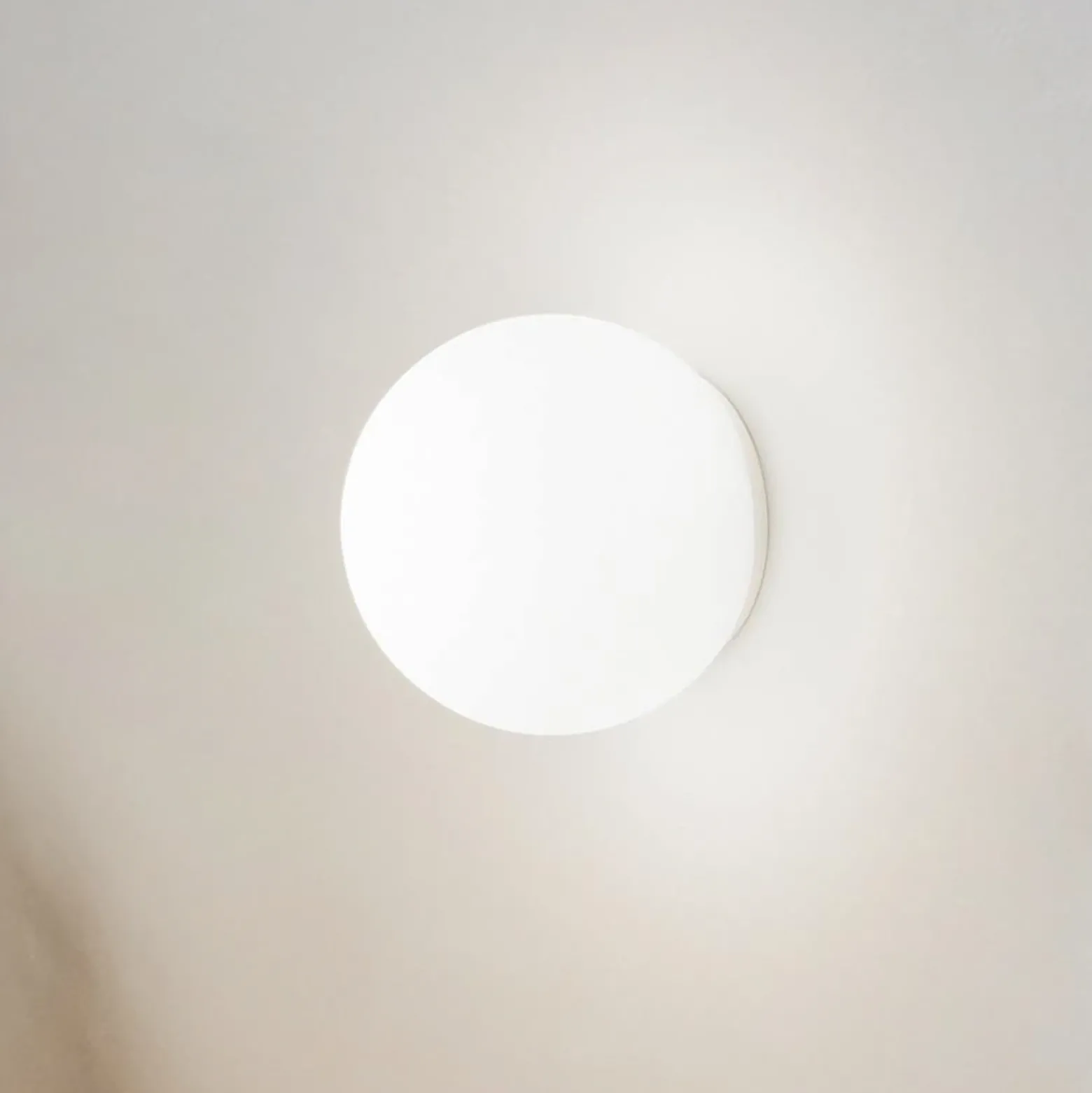 Aplique de pared Ideal Lux Mapa, Ø 30 cm, E27, blanco, cristal, esférico