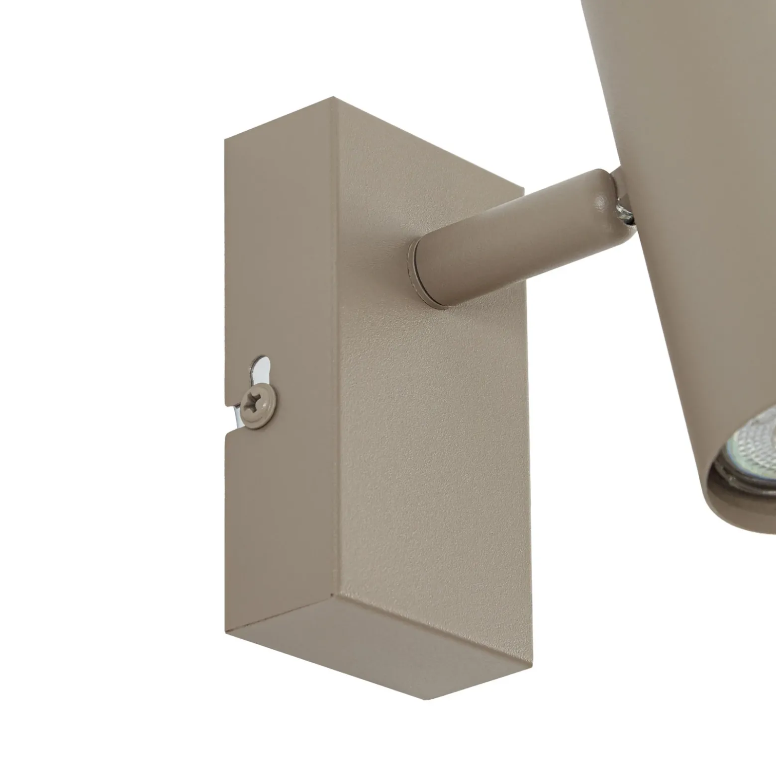 Aplique de pared Iluna de Lindby, 1 luz, marrón café, metal, GU10