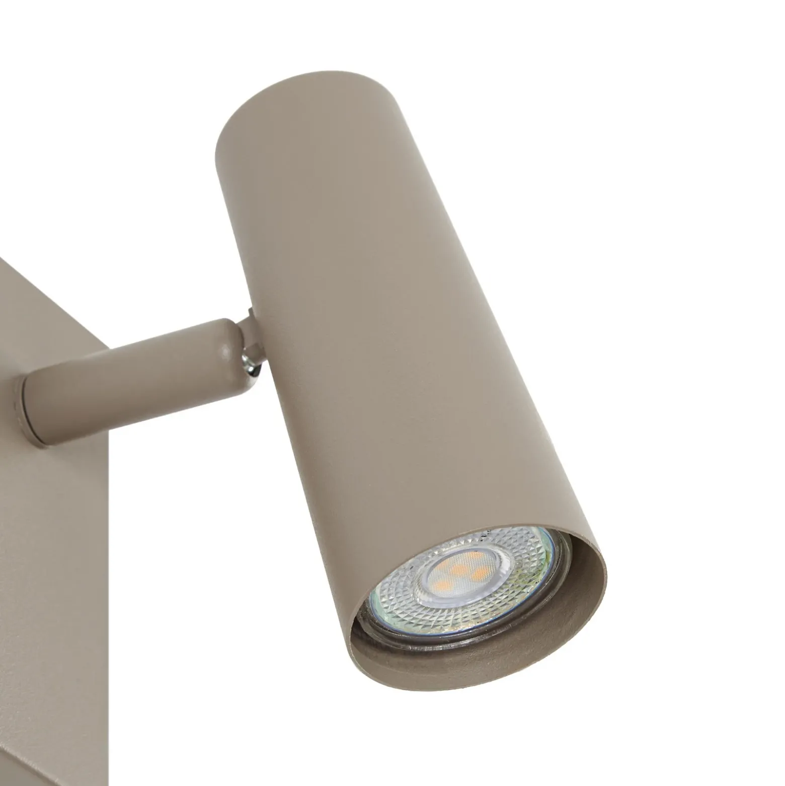 Aplique de pared Iluna de Lindby, 1 luz, marrón café, metal, GU10