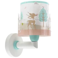 Aplique de pared infantil Dalber Loving Deer, motivo ciervo, enchufe