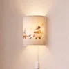 Aplique de pared infantil Kids Print, blanco/de colores, 24 cm, con enchufe, de