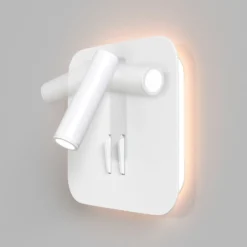 Aplique de pared iOS 176 LED, angular, blanco
