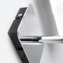 Aplique de pared Jettka con pantalla textil e interruptor