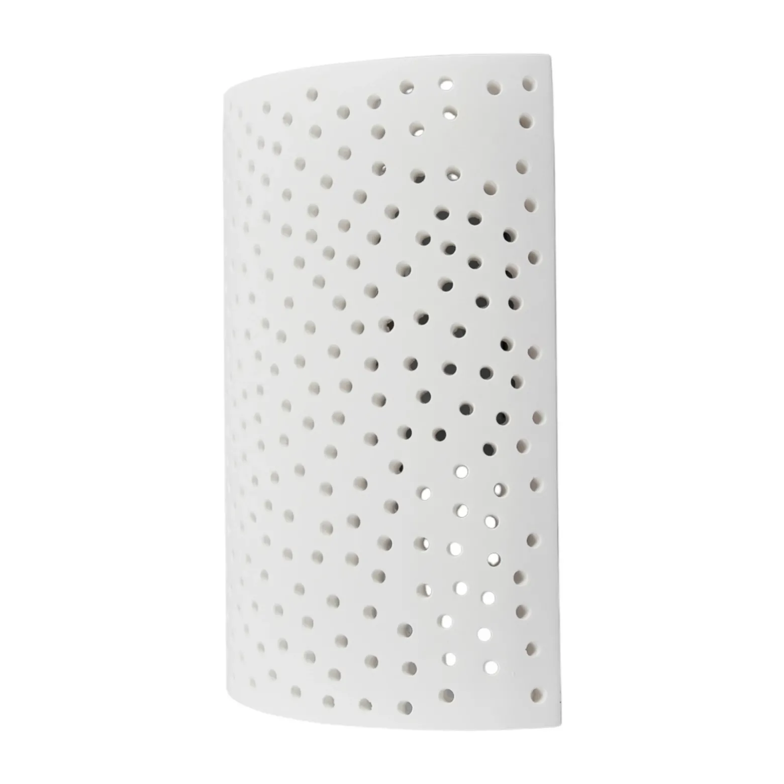 Aplique de pared Jiru de Lindby, altura 23 cm, blanco, semicircular, yeso