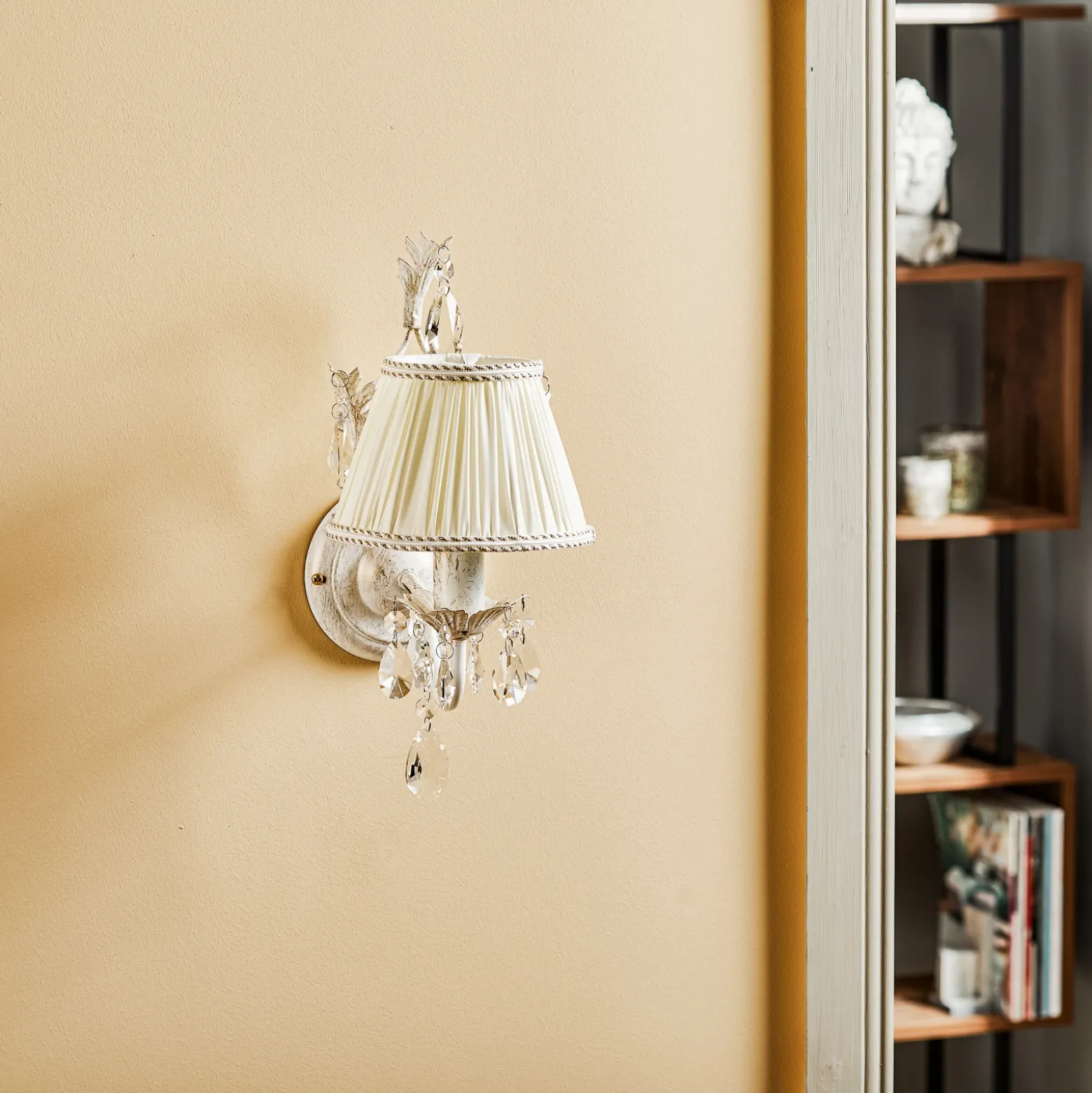 Aplique de pared Karen 1 luz marfil