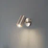 Aplique de pared Kem, latón, metal, altura 23 cm, E27