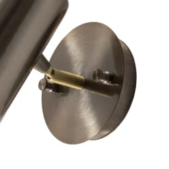 Aplique de pared Kem, latón, metal, altura 23 cm, E27