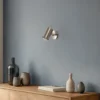 Aplique de pared Kem, latón, metal, altura 23 cm, E27