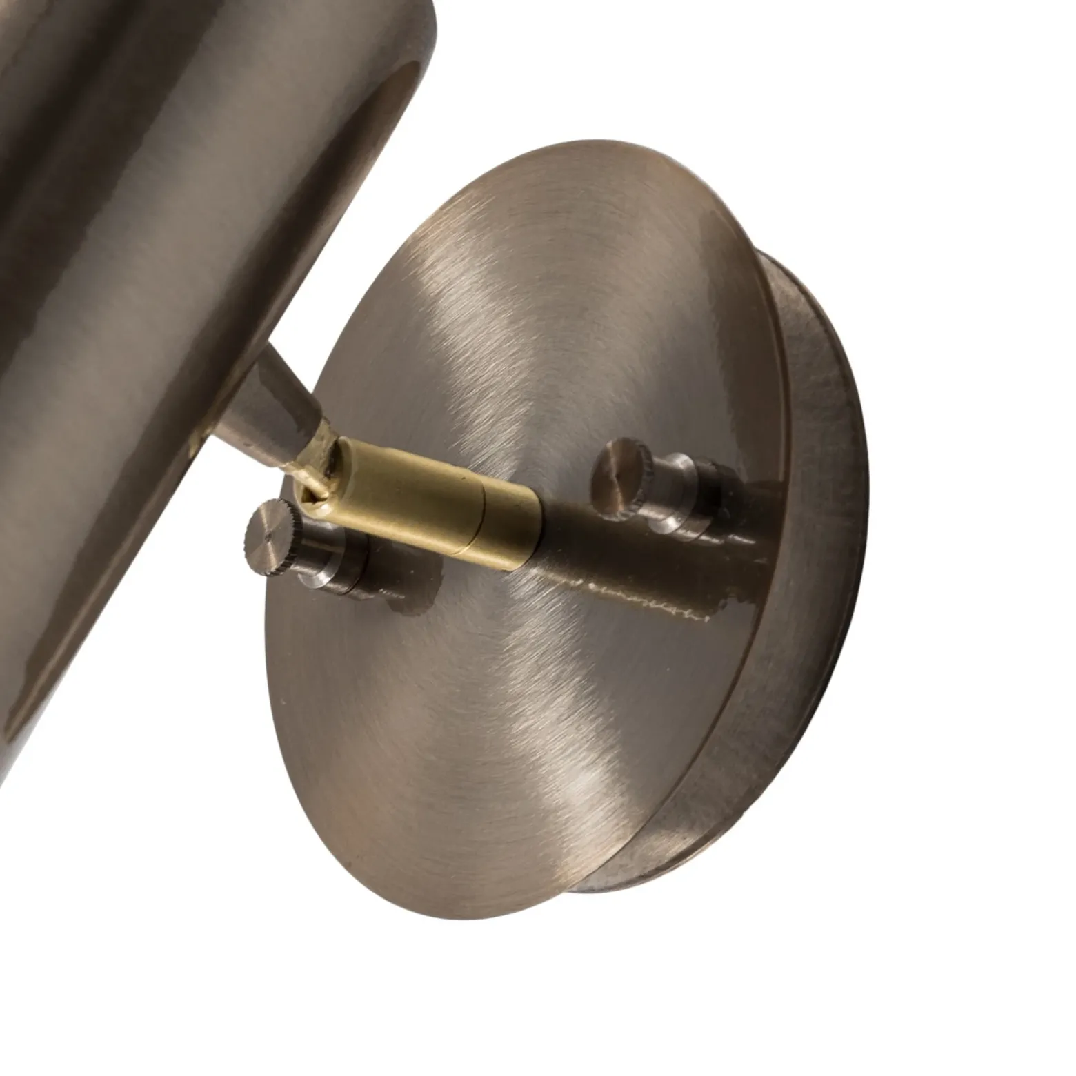 Aplique de pared Kem, latón, metal, altura 23 cm, E27