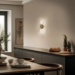 Aplique de pared Kirpi 3092 ancho 23cm oro
