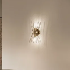 Aplique de pared Kirpi 3092 ancho 23cm oro