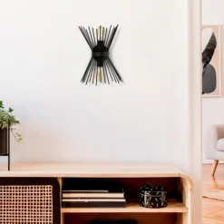Aplique de pared Kirpi 3091 arriba/abajo ancho 23cm negro