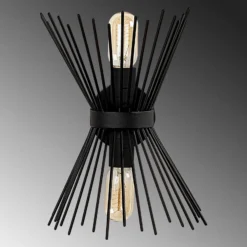 Aplique de pared Kirpi 3091 arriba/abajo ancho 23cm negro