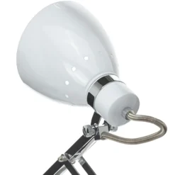 Aplique de pared Kordian, blanco, orientable, metal, E27