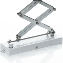 Aplique de pared Kordian, blanco, orientable, metal, E27
