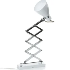 Aplique de pared Kordian, blanco, orientable, metal, E27