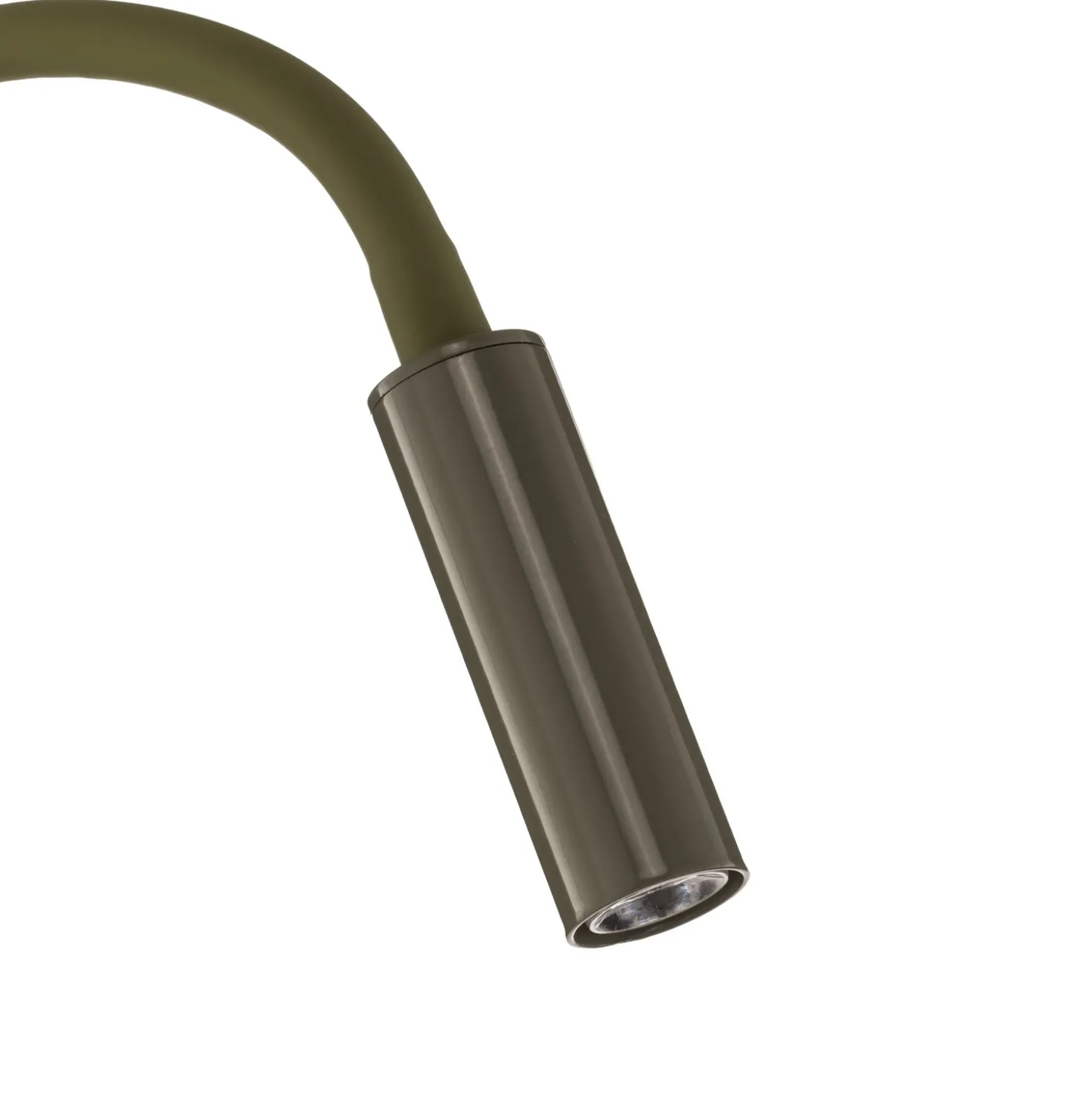 Aplique de pared Lagos, verde oliva/negro, G9, altura 45 cm, metal