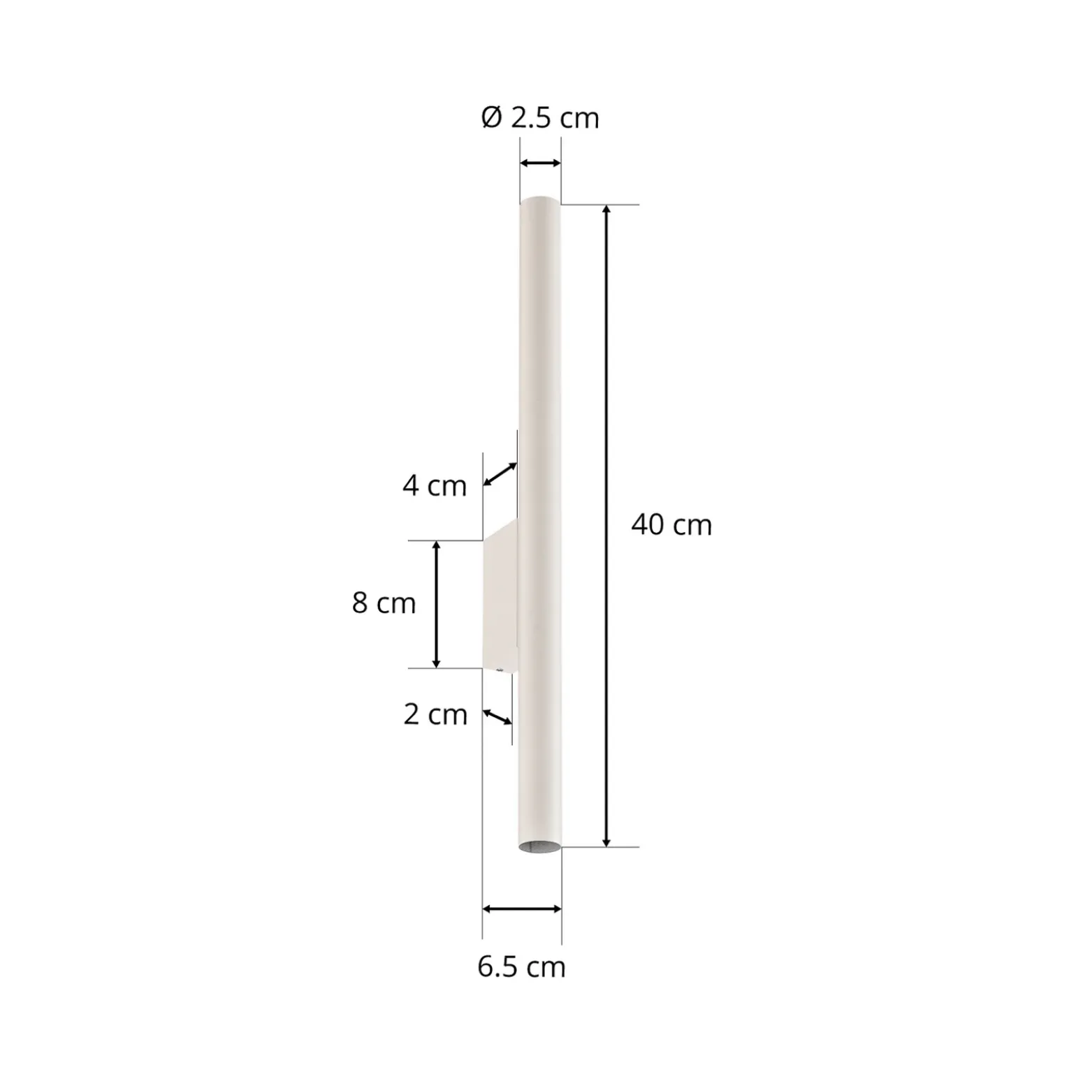 Aplique de pared Laser, blanco