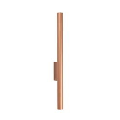 Aplique de pared Laser, color cobre, metal, 40 cm de alto, G9