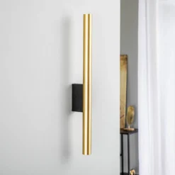 Aplique de pared Laser, latón