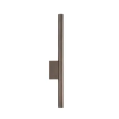 Aplique de pared Laser, marrón, metal, 40 cm de alto, G9