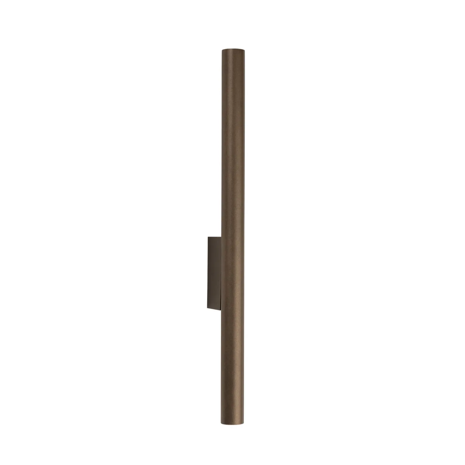Aplique de pared Laser, marrón, metal, 40 cm de alto, G9