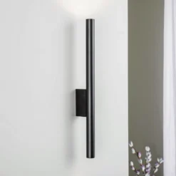 Aplique de pared Laser, negro