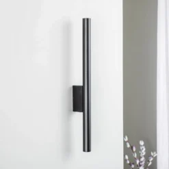 Aplique de pared Laser, negro