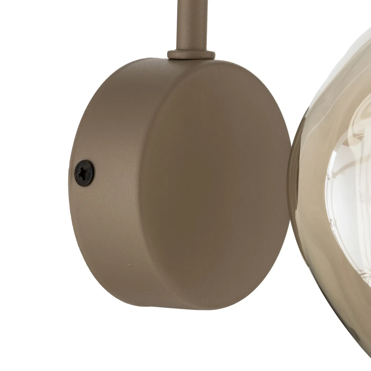 Aplique de pared Lava, beige, cristal, altura 21 cm, G9