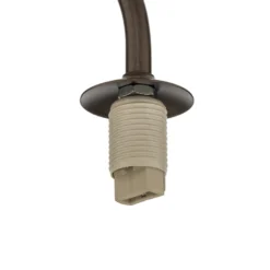 Aplique de pared Lava, marrón, cristal, altura 21 cm, G9