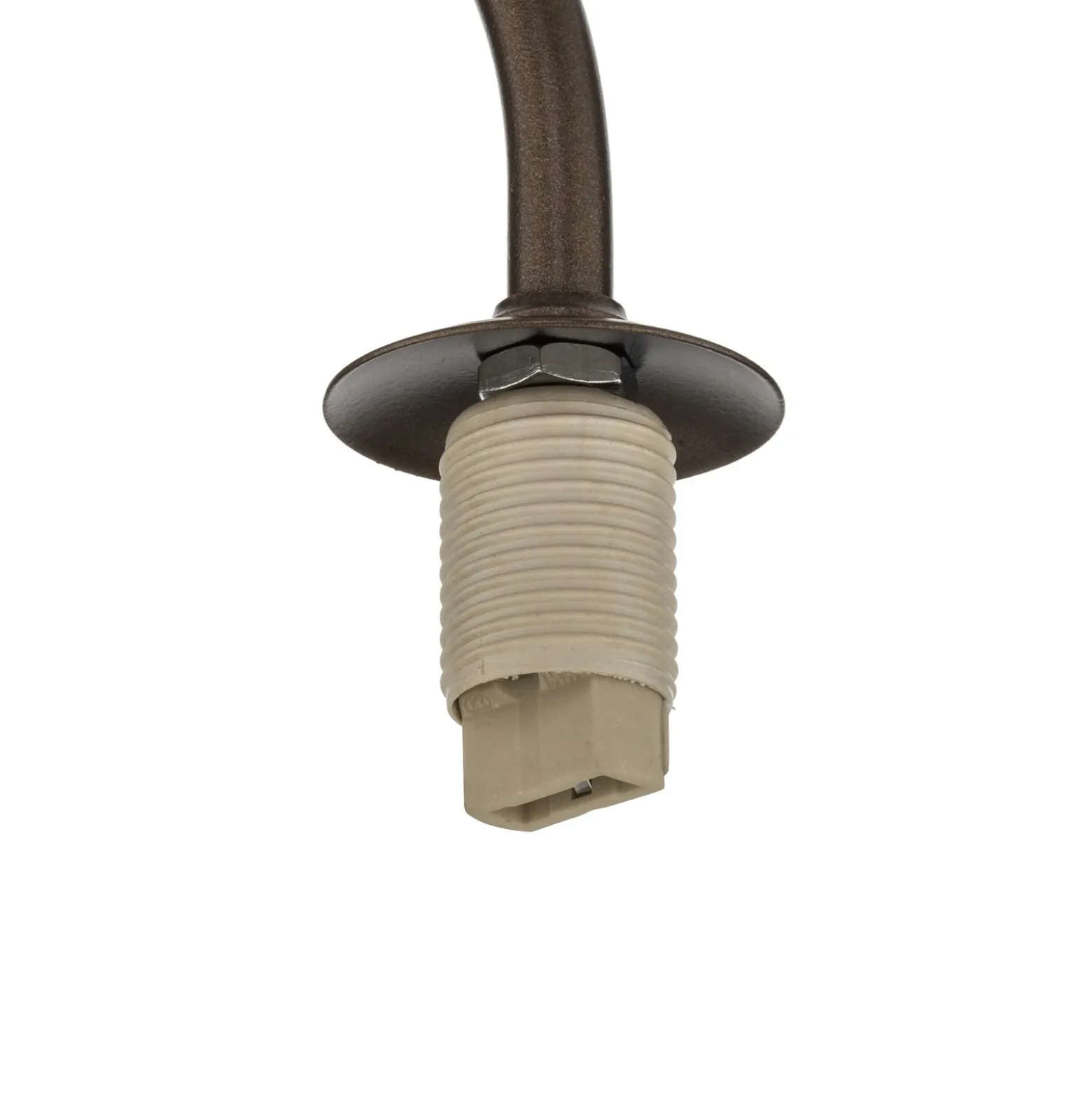 Aplique de pared Lava, marrón, cristal, altura 21 cm, G9