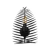 Aplique de pared LEAF, negro, altura 30 cm, metal, E14